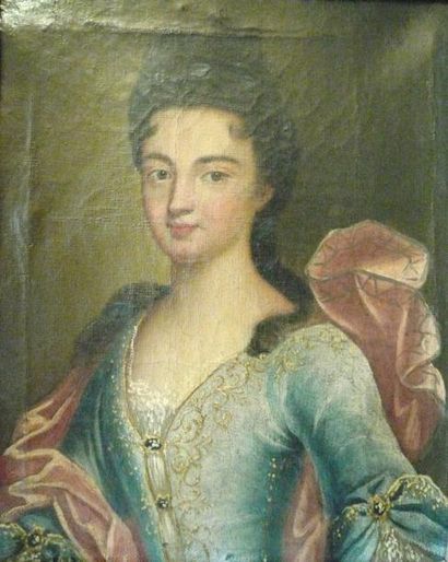 Ecole Française du XVIIIème siècle Portrait présumé de Mademoiselle de Fontanges...