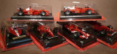 FERRARI 6 Véhicules Ferrari de course FI (bo) dont: Michael Schumacher 1996 Michael...