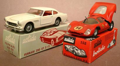 SOLIDO Ferrari 330 P3, réf. 152 (bo) (Ba) - Ferrari 250 GT 2 + 2 (bo) (Ba)
