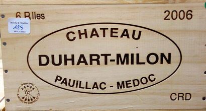 null 6 Bouteilles Château DUHART MILON 2006 - Pauillac