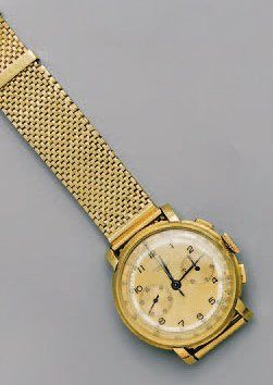 Montre-bracelet d'homme chronographe en or...