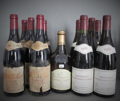 Cinq bouteilles de Hautes Côtes de Beaune...