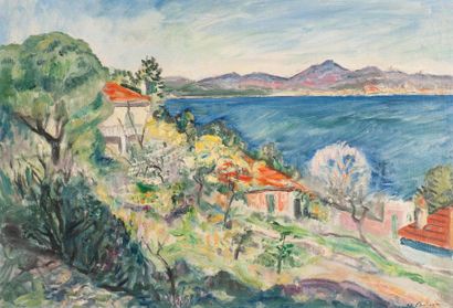 Charles CAMOIN (1879- 1965) Saint-Tropez, le printemps à Canoubier Huile sur toile...