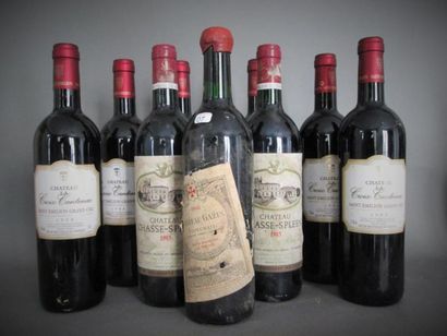 null Bouteille de Château Gazin Pomerol, étiquette tachée, capsule de cire. On y...