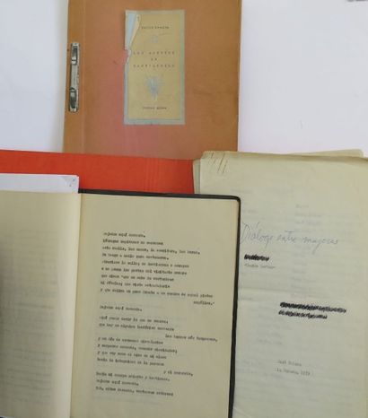 null Ensemble de trois tapuscrits: - Otra vez en José Triana Paradiso (poemas), 1958....