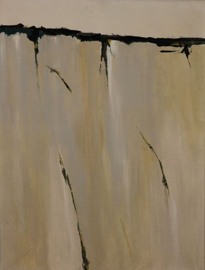 Bruno PULGA (1922-1992) 
Abstraction
Huile sur toile signée en bas au centre, datée...