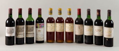 null Lot de 2 Bouteilles:
- 1 Bouteille Château Latour, 1973 (haute épaule).
- 1...