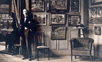 Charles VERBRUGGHE (1863-1920) Portrait de Monsieur Nicolas Kuipers
Huile sur isorel,...
