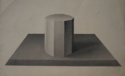 École Française du XIXe siècle Figures géométriques, cube, décagonale et hexagonale
Trois...