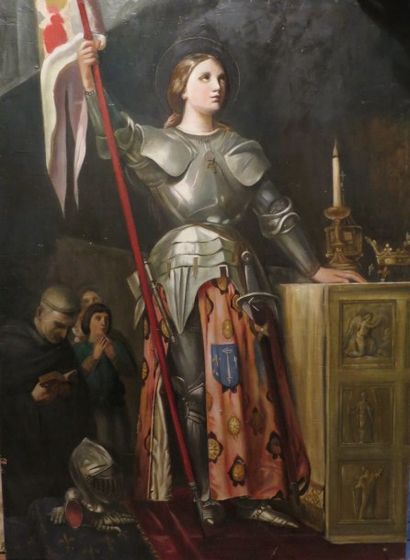  D’après Jean Auguste Dominique INGRES (1780-1867)

Jeanne d’Arc

Huile sur panneau.

105... Gazette Drouot