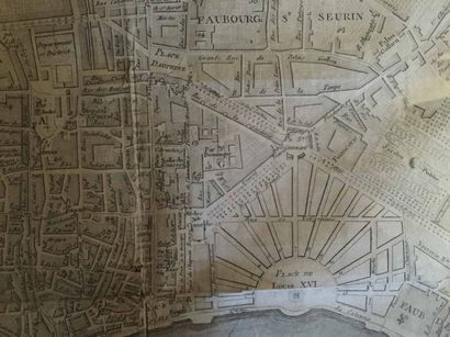 null Plan Géométral de la ville et faubourg de Bordeaux, 1791. Atelier de Monsieur...