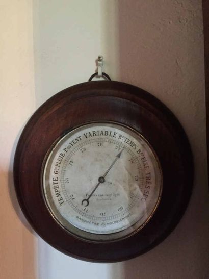 null Baromètre Chavannaz à Bordeaux. XIXe siècle. Diamètre: 22 cm.