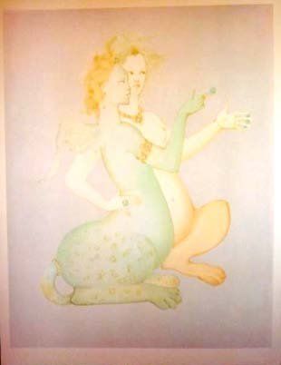 Léonor Fini (1908 - 1996) Lithographie, dimensions : 73 x 56 cm