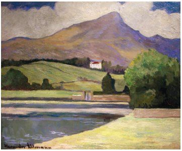 Alexandre ALTMANN (1878-1932) Maison basque au pied de la Rhugne Huile sur toile...