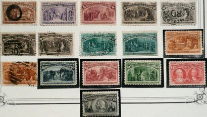 null Etats-Unis Collection constituée de timbres-poste anciens et semimodernes, principalement...