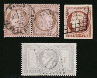 null France Collection composée de timbres-poste anciens et de timbres semi-modernes,...