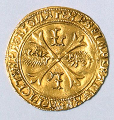 null LOUIS XII (1498-1514). Ecu d'or au porc-épic. (Dy. 655, L. 598). 3,46 g. Légère...