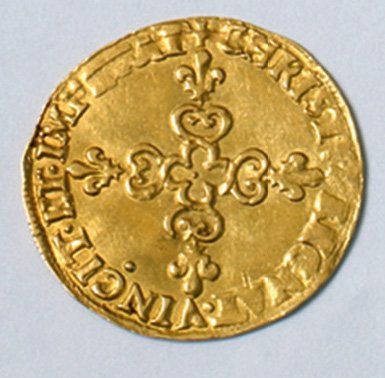 null HENRI III (1574-1589). Ecu d'or au soleil. 1er type. Paris. 1589. (Dy; 1121,...