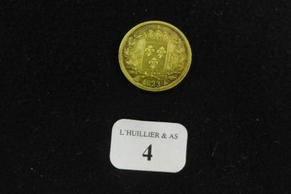FRANCE

Pièce d'un demi franc en or de 1823.

Lot...