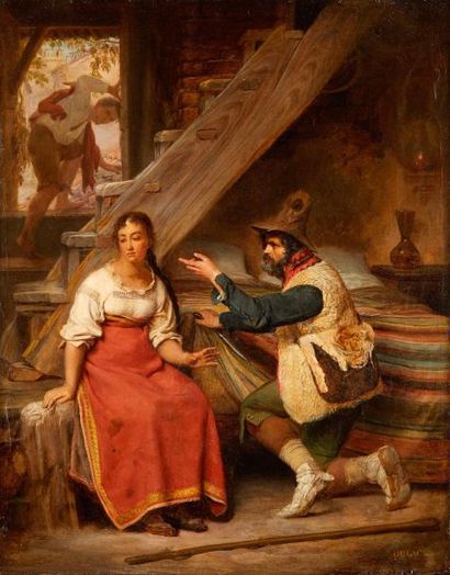 null Sébastien DULAC (1802 - 1860)

Le soupirant

Huile sur toile signée en bas à...