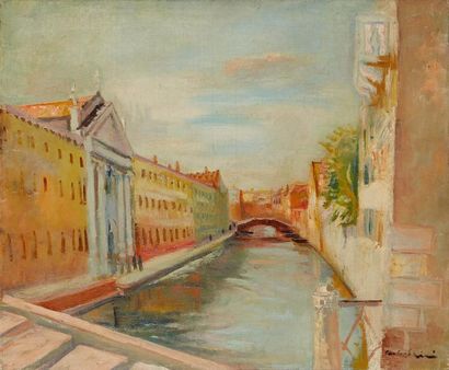 null Luigi CORBELLINI (1901-1968)

Canal à Venise

Huile sur toile, signée en bas...