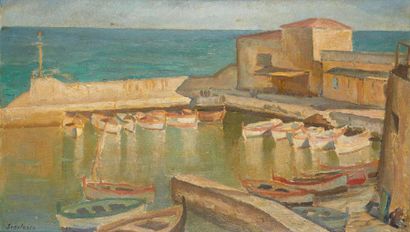 Paul SCORTESCO (1895-1976)

Le port de pêcheurs

Huile...