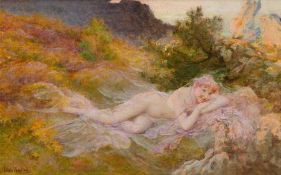 null Jules Victor VERDIER (1862-1926)

Nymphe alanguie dans un paysage

Huile sur...