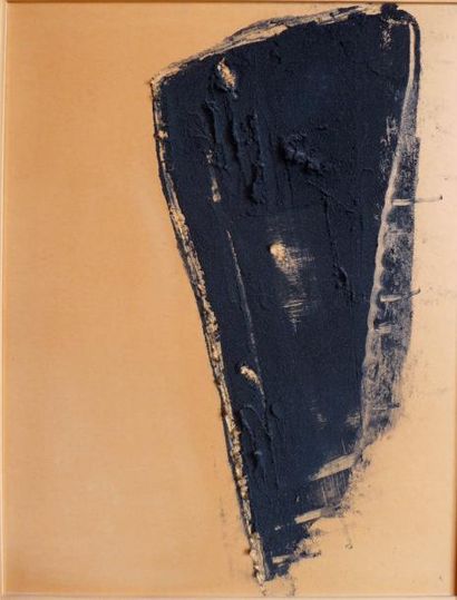null Angel ALONSO (1923-1994)

Abstraction noire

Technique mixte et cendres sur...