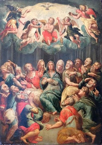 null Ecole ITALIENNE du XVIIe siècle

La Pentecôte

Huile sur cuivre.

35 x 24.5...
