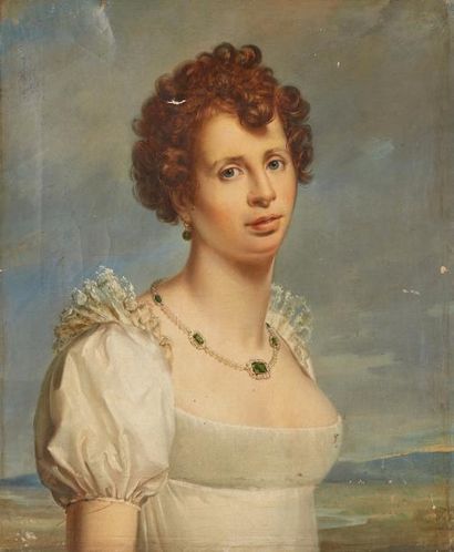 null Ecole FRANCAISE du début du XIXe siècle

Portrait de femme à la parure d'émeraude

Huile...