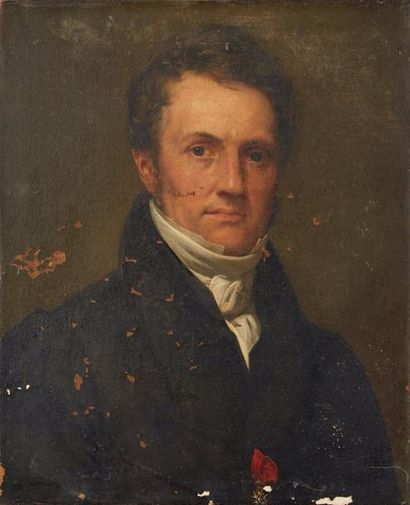 null École FRANCAISE vers 1820

Portrait d'homme à la Légion d'Honneur en redingote...