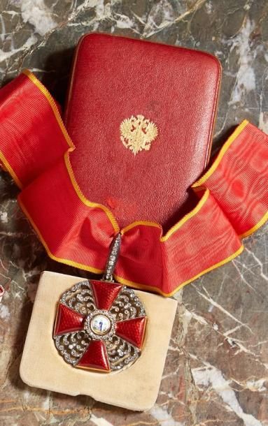 null Empire de Russie 

Ordre de Sainte-Anne, fondé en 1735, croix de 2e classe avec...