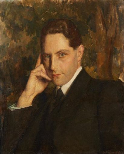 null Adolphe DECHENAUD (1868-1929)

Portrait de Jacques André

Huile sur toile signée...