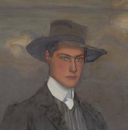 null Bernard BOUTET DE MONVEL (1881-1949)
Portrait de Jacques André en pied (1902-1903)
Huile...