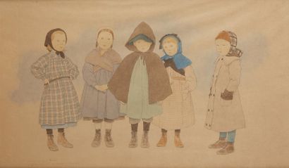 null Maurice BOUTET de MONVEL (1850-1913)

Cinq enfants

Aquarelle et encre sur papier,...