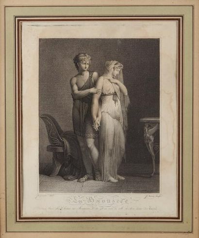 null D'après Pierre-Narcisse GUERIN (1774-1833)

Paire de gravures "Le raccommodement"...