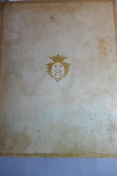 null Nobiliaire de Normandie. Paris s.d. (vers 1720). In-folio vélin doré postérieur....
