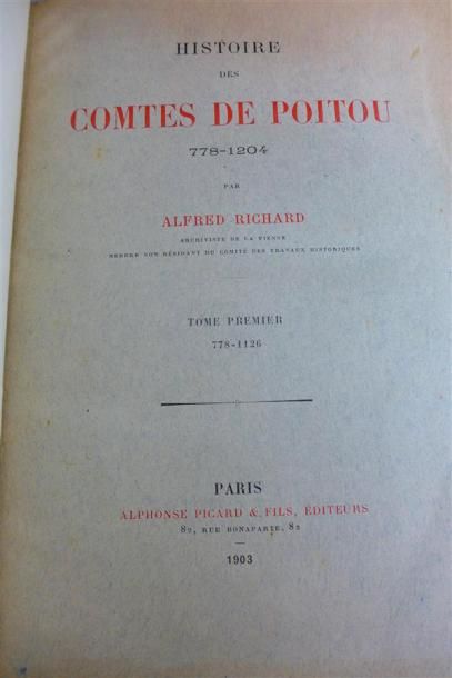 null POITOU :

- ROBUCHON : Les noms de famille en bas Poitou. Fonteney, 1947 ; in-12...