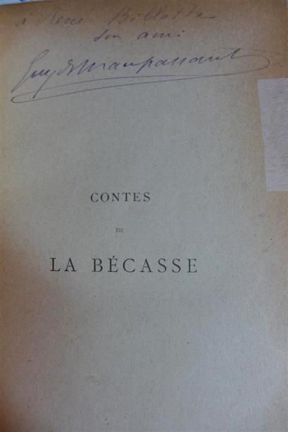 null MAUPASSANT: Les Contes de la Bécasse. Paris, Rouveyre et Blond, 1883 ; in-12,...