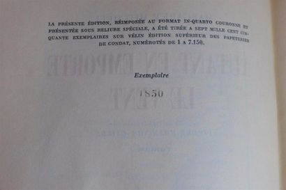 null - CASANOVA - BRUNELLESCHI : Mémoires. Paris Gibert, s.d.; deux vol. in-4°, brochés...