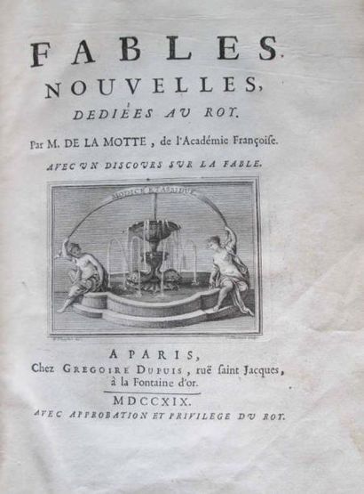 null LA MOTTE, Antoine Houdard de, Fables nouvelles dédiées au Roy. Par M. de La...