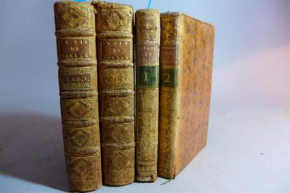 null - MARIVAUX : la vie de Marianne... Amst. 1745 ; 4 tomes en 2 vol. in-12, basane...