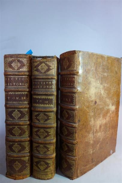 null MORERI : Le Grand Dictionnaire Historique... Lyon et Paris, 4ème éd. 1687. 3...