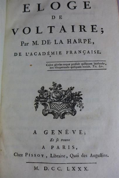 null - VOLTAIRE : Essay sur l'Histoire Générale... S.l.n.e, 1756 ; 7 vol. in-8° ;...