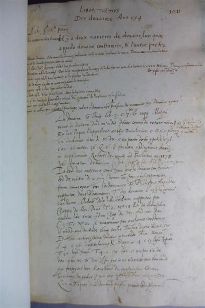 null Raoul ADRIEN (1561-1626) Beauvais : 

- Manuscrits de Raoul ADRIEN DARION :...