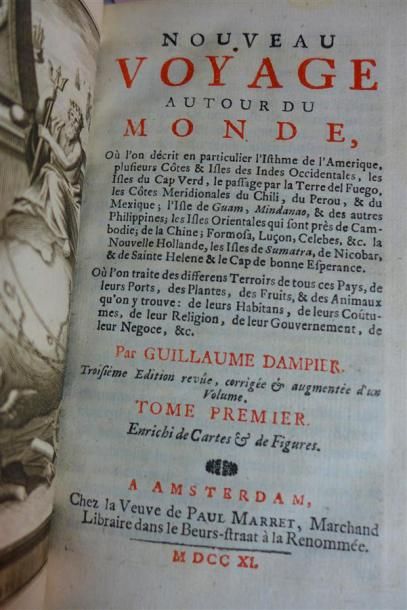 null DAMPIER (Guillaume) : Nouveau Voyage autour du Monde. Amsterdam, Vve P. Marret,...