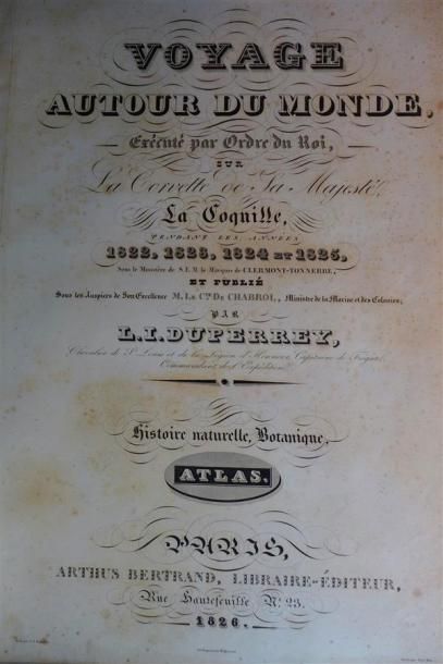 null DUPERREY : Voyage autour du monde. Paris, 1826. Grand in-folio, demi chagrin...