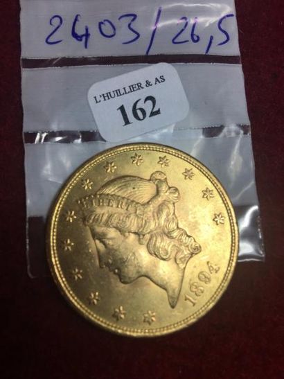 null U.S.A
Pièce d'or de 20 Dollars (1894).