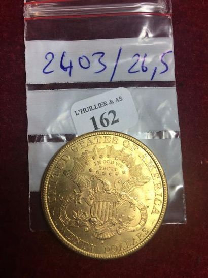 null U.S.A
Pièce d'or de 20 Dollars (1894).