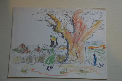 null Philippe DAUCHEZ (1900 - 1984)

5 dessins :
[SENEGAL] Village animé (Annoté...
